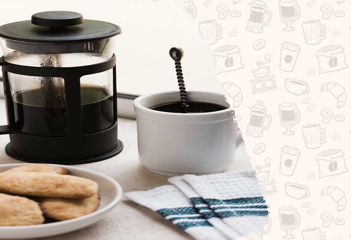 طرز تهیه قهوه عربیکا با فرنچ پرس