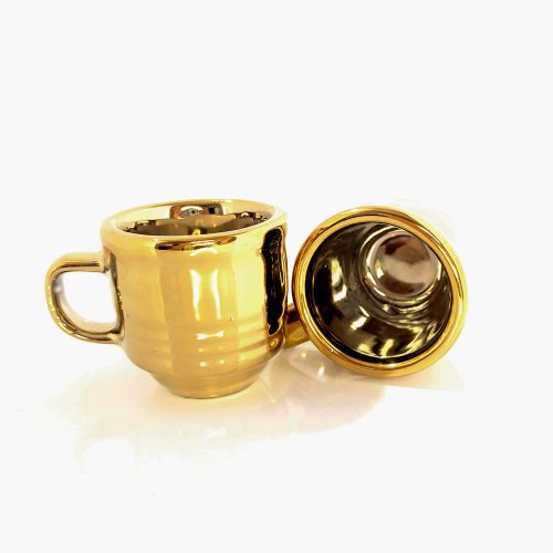 فنجان قهوه خوری چینی شیاردار تک شات 6عددی – تصویر ۴