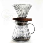 ست قهوه ساز V60 ( دریپر همراه سرور شیشه ای )
