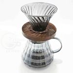 ست قهوه ساز V60 ( دریپر همراه سرور شیشه ای )