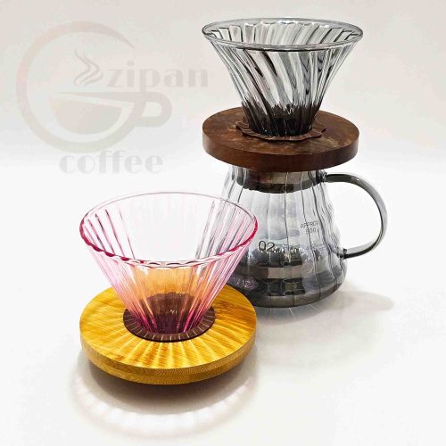 ست قهوه ساز V60 ( دریپر همراه سرور شیشه ای ) - تصویر 7