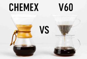 دریپر V60 شیشه‌ای رنگی با پایه چوبی | خرید دریپر قهوه دمی V60