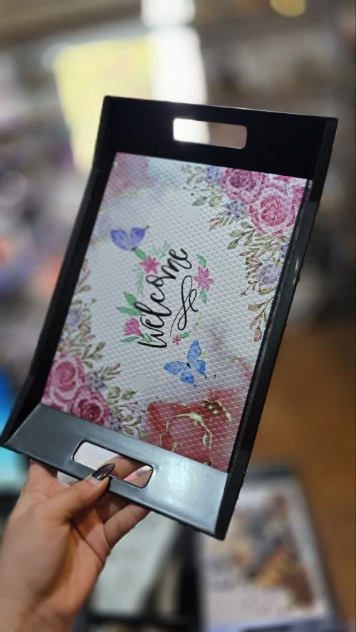 سینی لاکی طرح دار (2 سایز) – تصویر ۶