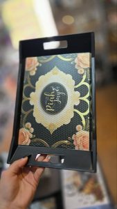 سینی لاکی طرح دار (2 سایز)