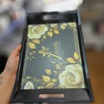 سینی لاکی طرح دار (2 سایز)