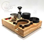استند چوبی مربعی تجهیزات قهوه