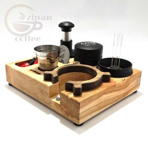 استند چوبی مربعی تجهیزات قهوه