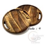 سینی سرو قهوه چوبی، چوب طبیعی C25