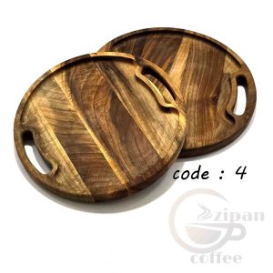 سینی سرو قهوه چوبی، چوب طبیعی C25