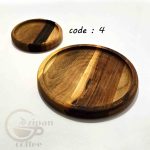 سینی چوبی سرو قهوه ، چوب طبیعی C12