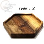 سینی چوبی قهوه ، چوب طبیعی C15