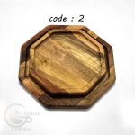 سینی چوبی سرو قهوه ، چوب طبیعی C20