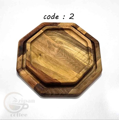 سینی چوبی سرو قهوه ، چوب طبیعی C20 - تصویر 3