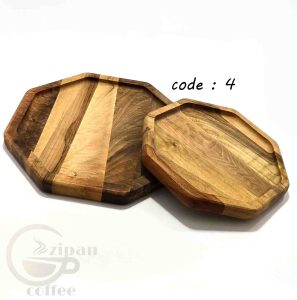 سینی سرو چوبی قهوه ، چوب طبیعی C30