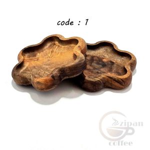 سینی چوبی سرو قهوه ، چوب طبیعی C12