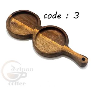 سینی سرو قهوه چوبی، چوب طبیعی C25