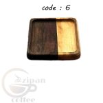 سینی چوبی سرو قهوه ، چوب طبیعی C12