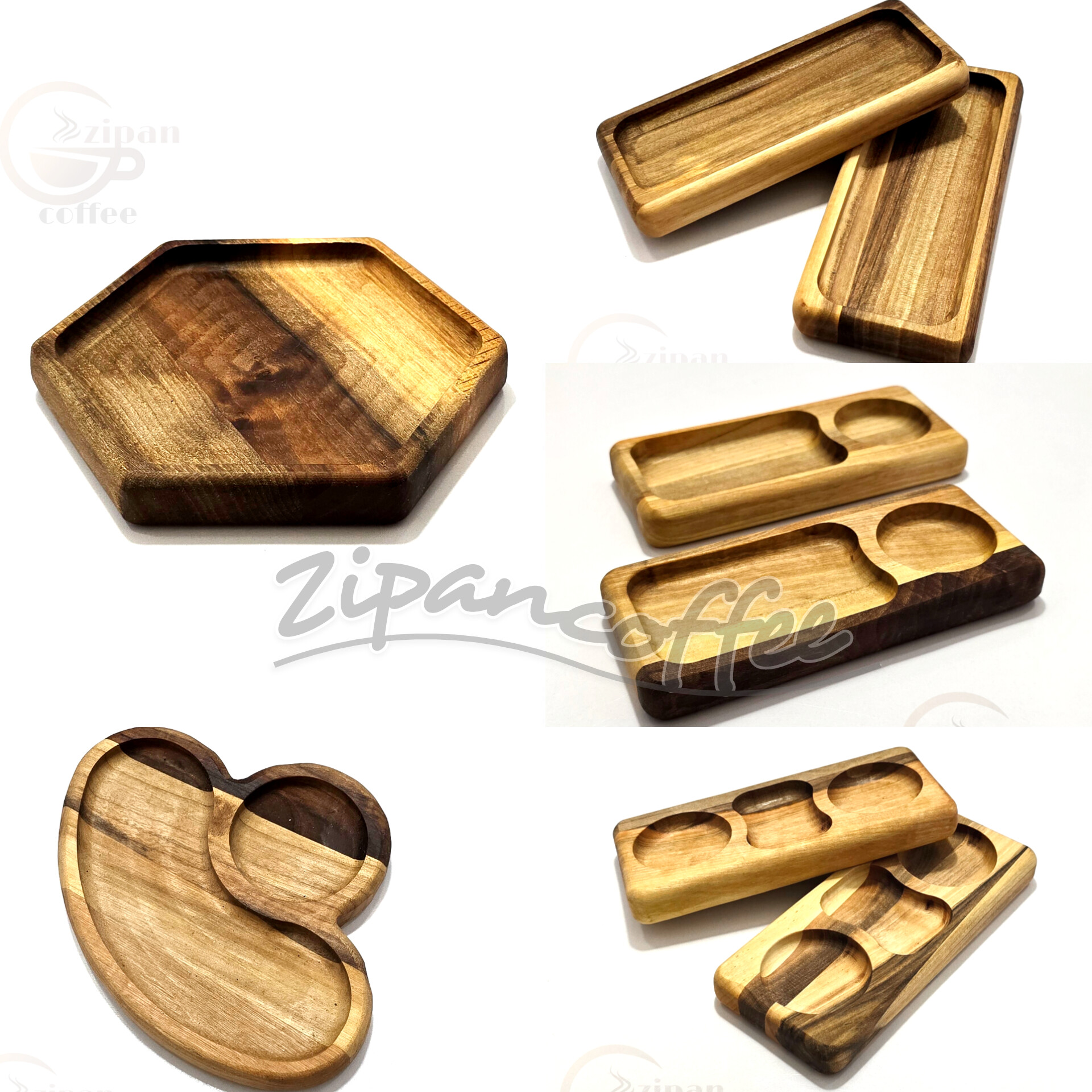 سینی چوبی قهوه ، چوب طبیعی C15