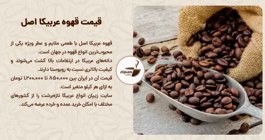 قیمت قهوه عربیکا اصل