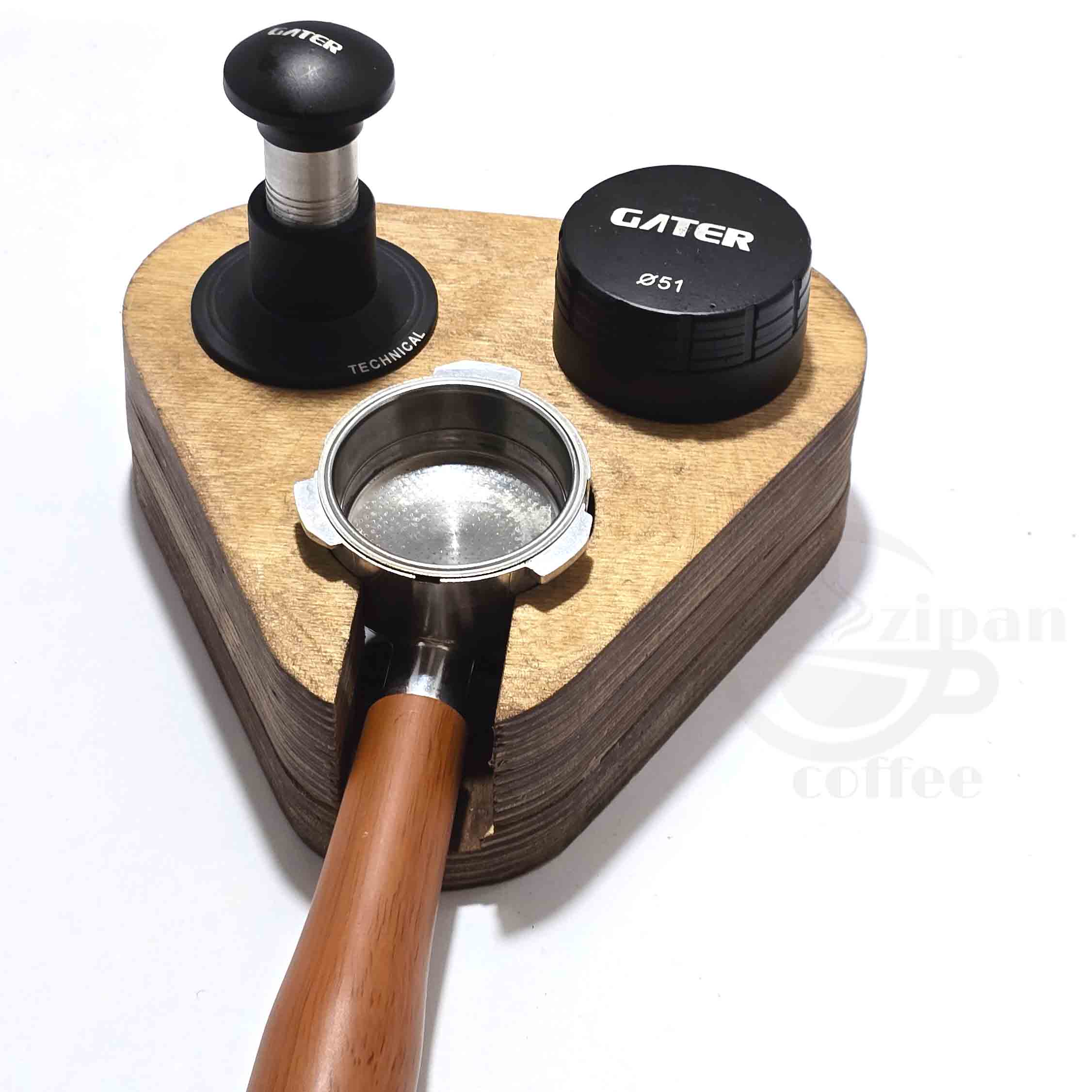 استندچوبی تجهیزات قهوه قلبی سایز 51