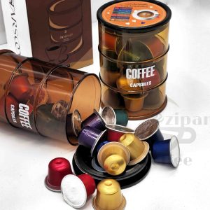 کپسول قهوه میکس 20عددی همراه با بانکه مخصوص / کپسول نسپرسو