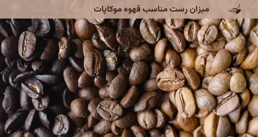 میزان رست مناسب قهوه موکاپات